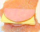 簡単★鶏むね肉でチキン・コルドン・ブルー作り方4写真