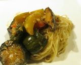 中華風ラタトゥイユを冷製パスタに載せた作り方5写真