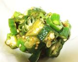 簡単！レンジで✩オクラのさっぱり梅肉和え作り方3写真