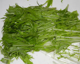 水菜と京揚げの煮浸し作り方1写真