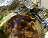 両面焼きグリルでハンバーグのホイル焼き作り方3写真