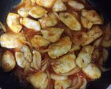 鶏胸肉のスイートチリソース炒め作り方4写真