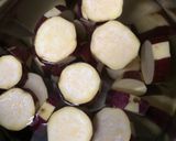 サツマイモのオレンジジュース煮作り方1写真