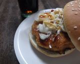 照り焼き風チキンバーガー作り方10写真