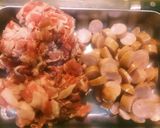牛肉とウインナーのカレー炒め作り方1写真