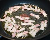 ヘルシー！そら豆のベーコントマト炒め作り方2写真