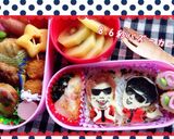 8.6秒バズーカー♡ラッスンキャラ弁♡作り方2写真