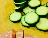 ズッキーニと茸のバルサミコ酢醤油マリネ♡作り方1写真