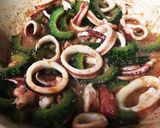 ゴーヤとイカのワタ炒め作り方5写真