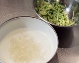 味のおとし子でクラゲと胡瓜の和え物作り方1写真