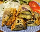 茄子の肉挟みフライ。作り方6写真