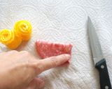 お弁当に＊定番お花卵焼き&お花ハム♡作り方15写真