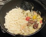 あさりの豆乳クリームうどん作り方4写真