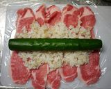 まるごときゅうりの肉巻きおにぎり作り方3写真