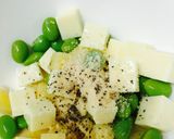 枝豆と新じゃがのWチーズサラダ❤️作り方2写真