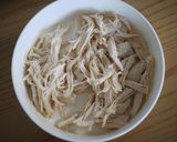 きゅうりと鶏むね肉のピーナッツバター和え作り方2写真