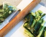 叩きキュウリで棒棒鶏サラダ作り方1写真
