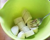 トースターで薬膳パウンド【ゴーヤとバナナ作り方1写真