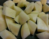 簡単一品＊新じゃがでのり塩明太ポテト作り方1写真