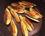 【焼きナスの肉味噌がけ】作り方2写真