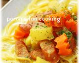 フライパン１つでミルクカレースープパスタ作り方7写真