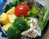 野菜たっぷり鯖の水煮のバランスお弁当。作り方1写真