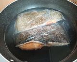子持ちカレイ煮付け：あめ色大根添え作り方2写真