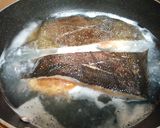 子持ちカレイ煮付け：あめ色大根添え作り方3写真