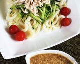 簡単！バンバンジー風サラダうどん作り方5写真