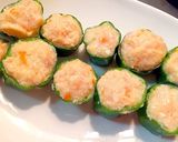 豆腐ハンバーグ風ピーマンの肉詰め作り方3写真