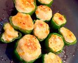 豆腐ハンバーグ風ピーマンの肉詰め作り方7写真