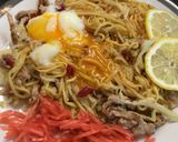 こんにゃく焼きそばで大盛り♪塩レモン風味作り方10写真