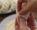 ホットプレートで羽根つきパクチー餃子作り方4写真