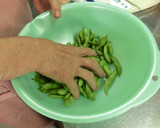 農家さん直伝　八尾えだまめの茹で方作り方1写真