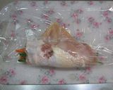 面倒見るのは15分♪鶏ムネ肉の野菜ロール作り方6写真
