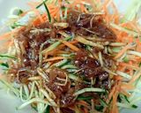 梅香る野菜としらたきのさっぱりサラダ麺作り方3写真
