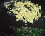 ほうれん草とじゃごの炒り玉子和え作り方3写真