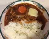 完熟トマトルーで作る煮込みハンバーグ作り方11写真