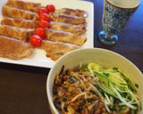 ☆スタミナ丼と豚肩ロースの野菜巻き☆作り方1写真
