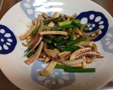 イカとニンニクの芽の炒め物♪作り方3写真
