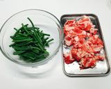 にんにくの芽と牛肉のオイスターソース炒め作り方1写真
