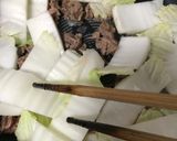 少量のお肉でも満足♡我が家のすき煮♡作り方6写真