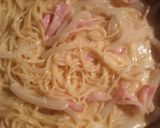 フライパンで*簡単豆乳カルボナーラ作り方6写真