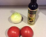材料簡単な新玉ねぎの冷やしトマト作り方1写真