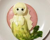 キャラ弁・セカオワ マーメイド サラダ作り方7写真