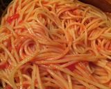 カリッと焼いたパンチェッタでトマトパスタ作り方12写真
