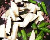簡単☆なすとししとうのひき肉甘辛炒め♪作り方3写真