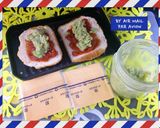 朝食に→空豆あん・トマト・チーズトースト作り方1写真