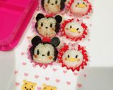 ツムツム キャラ弁 春 お弁当 ミニー作り方2写真