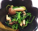 やみつき！三つ葉とキノコのわさび醤油和え作り方4写真